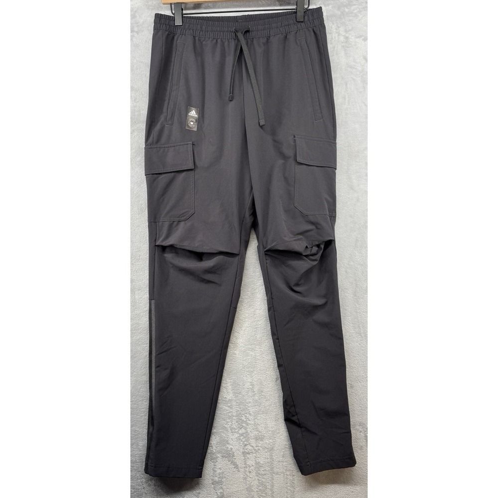 Adidas Charlotte FC Travel Cargo Pants Grey MLS Tapered Leg Men's Size M